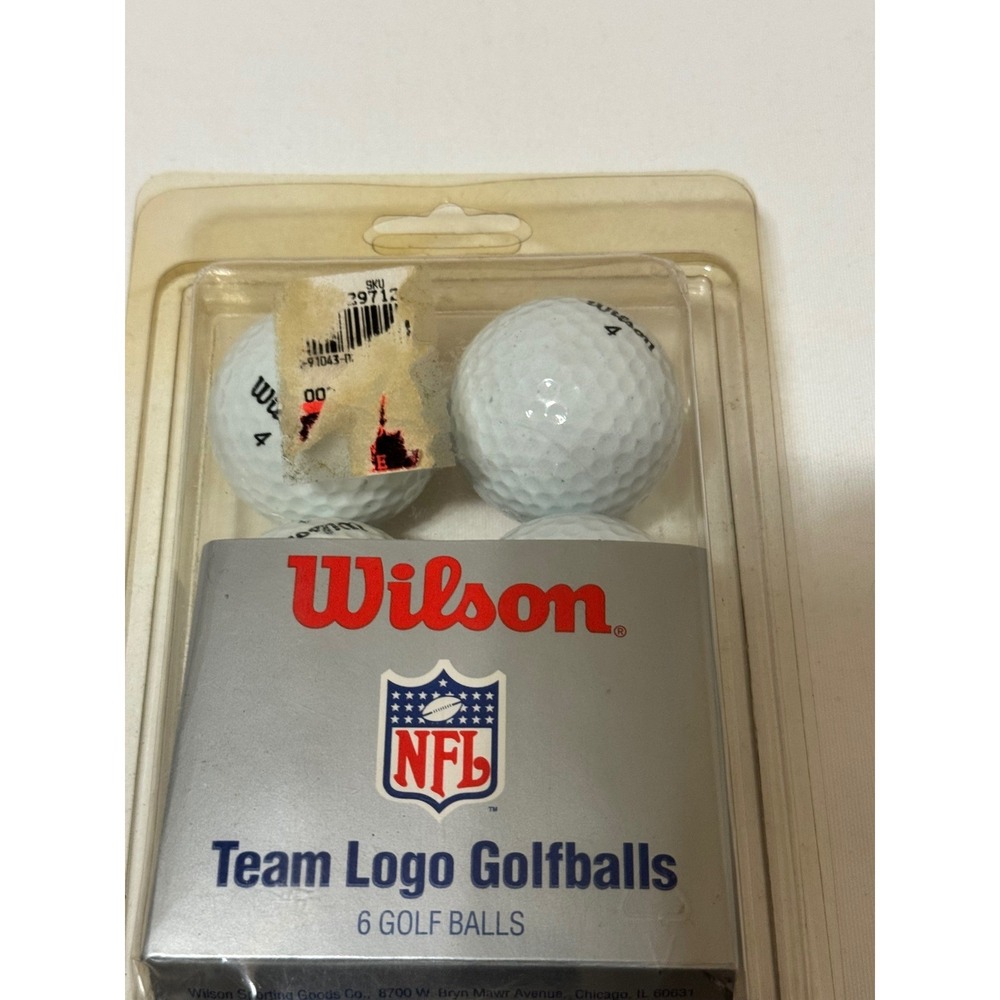 Wilson NFL Washington Redskins Team Logo Golf Balls 6 Pack Vintage New